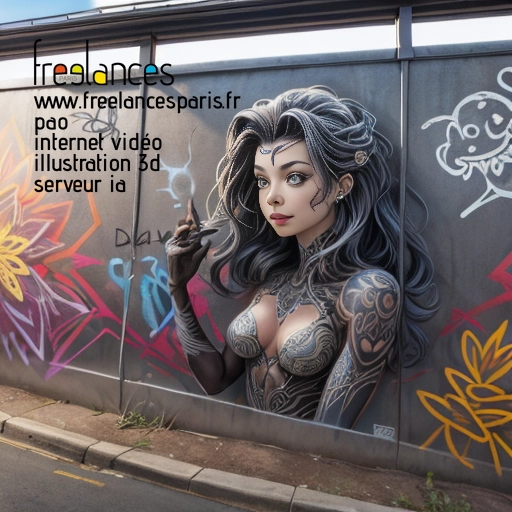 Pao mise en page internet vidéo illustration 3d serveur IA générative AI freelance paris studio de création magazines Y4Q6VXJ0